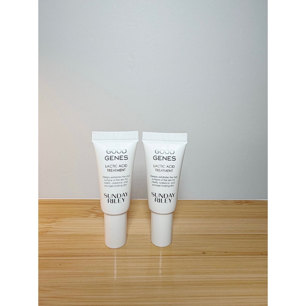 Lot of 2 Sunday Riley Good Genes Lactic Acid Treatment 0.17oz 5ml x2 Travel Size